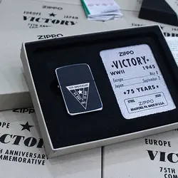 فندک زیپو اصل کد 49264 - Original Zippo VE/VJ Design 75th Anniversary | ام زیپ