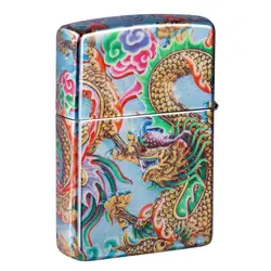فندک زیپو اصل کد 48575 - Original Zippo Dragon Design | ام زیپ