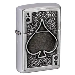فندک زیپو اصل کد 49637 - Original Zippo Ace Of Spades Emblem | ام زیپ