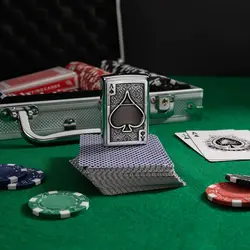 فندک زیپو اصل کد 49637 - Original Zippo Ace Of Spades Emblem | ام زیپ