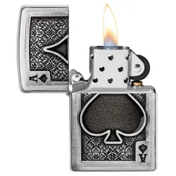 فندک زیپو اصل کد 49637 - Original Zippo Ace Of Spades Emblem | ام زیپ