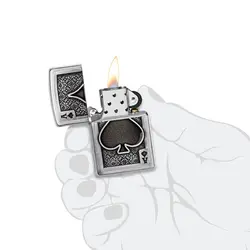 فندک زیپو اصل کد 49637 - Original Zippo Ace Of Spades Emblem | ام زیپ