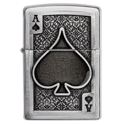 فندک زیپو اصل کد 49637 - Original Zippo Ace Of Spades Emblem | ام زیپ