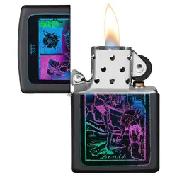 فندک زیپو اصل کد 49698 - Black Light Tarot Card Design | ام زیپ