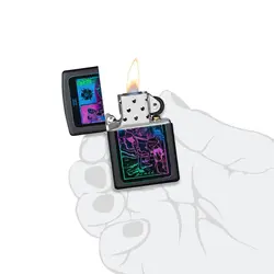 فندک زیپو اصل کد 49698 - Black Light Tarot Card Design | ام زیپ