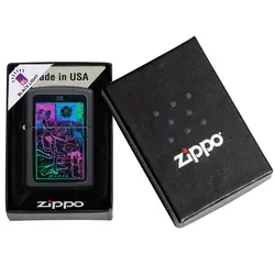 فندک زیپو اصل کد 49698 - Black Light Tarot Card Design | ام زیپ