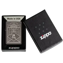 فندک زیپو اصل کد 48247 - Zippo Art Deco Design | ام زیپ