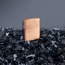 فندک زیپو اصل کد 48107 - Original Zippo Copper With Black Insert | ام زیپ