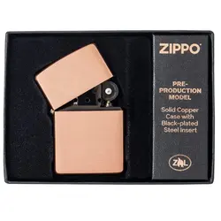 فندک زیپو اصل کد 48107 - Original Zippo Copper With Black Insert | ام زیپ