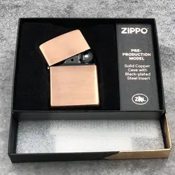 فندک زیپو اصل کد 48107 - Original Zippo Copper With Black Insert | ام زیپ