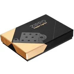 فندک زیپو اصل کد 48107 - Original Zippo Copper With Black Insert | ام زیپ