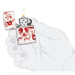 فندک زیپو اصل کد 49808 - Zippo Bloody Hand Design | ام زیپ