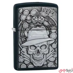 فندک زیپو اصل کد 49183 - Zippo Gambling Skull | ام زیپ