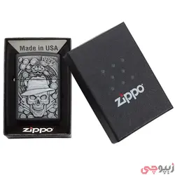 فندک زیپو اصل کد 49183 - Zippo Gambling Skull | ام زیپ