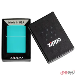 فندک زیپو اصل کد 49454 - Original Zippo Flat Torquoise | ام زیپ