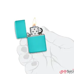 فندک زیپو اصل کد 49454 - Original Zippo Flat Torquoise | ام زیپ