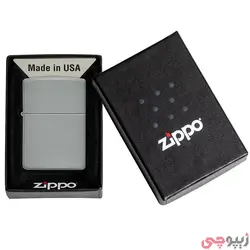 فندک زیپو اصل کد 49452 - Original Zippo Flat Grey | ام زیپ
