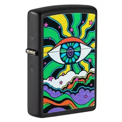فندک زیپو اصل کد 49699 - Original Zippo Black Light Eye Design | ام زیپ
