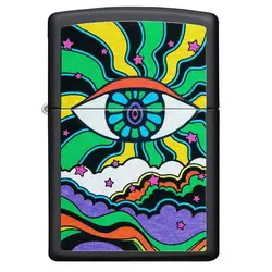 فندک زیپو اصل کد 49699 - Original Zippo Black Light Eye Design | ام زیپ