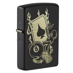 فندک زیپو اصل کد 49257 - Original Zippo Gambling Design | ام زیپ