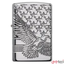 فندک زیپو اصل کد 49027 - Original Zippo Patriotic Design | ام زیپ