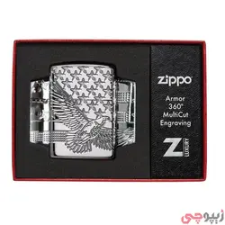 فندک زیپو اصل کد 49027 - Original Zippo Patriotic Design | ام زیپ