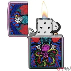 فندک زیپو اصل کد 49600 - Original Zippo Eagle Snake Sword Design | ام زیپ