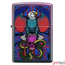 فندک زیپو اصل کد 49600 - Original Zippo Eagle Snake Sword Design | ام زیپ