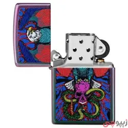 فندک زیپو اصل کد 49600 - Original Zippo Eagle Snake Sword Design | ام زیپ