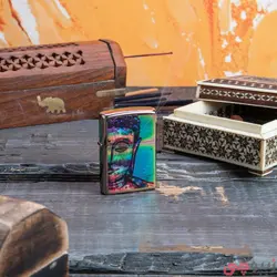 فندک زیپو اصل کد 49136 - Original Zippo Bright Buddha Design | ام زیپ