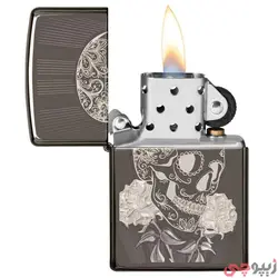 فندک زیپو اصل کد 29883 - Zippo Fancy Skull Design | ام زیپ