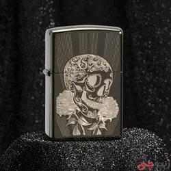 فندک زیپو اصل کد 29883 - Zippo Fancy Skull Design | ام زیپ