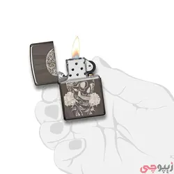 فندک زیپو اصل کد 29883 - Zippo Fancy Skull Design | ام زیپ