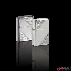 فندک زیپو اصل کد 49479 – Original Zippo Sterling Diagonal Filigree | ام زیپ