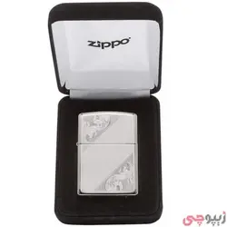 فندک زیپو اصل کد 49479 – Original Zippo Sterling Diagonal Filigree | ام زیپ