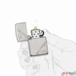 فندک زیپو اصل کد 49479 – Original Zippo Sterling Diagonal Filigree | ام زیپ