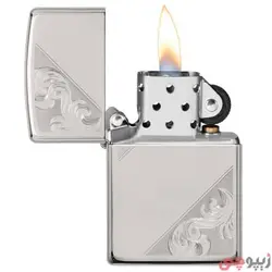 فندک زیپو اصل کد 49479 – Original Zippo Sterling Diagonal Filigree | ام زیپ