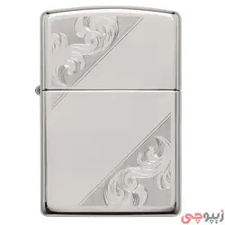 فندک زیپو اصل کد 49479 – Original Zippo Sterling Diagonal Filigree | ام زیپ