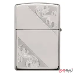 فندک زیپو اصل کد 49479 – Original Zippo Sterling Diagonal Filigree | ام زیپ