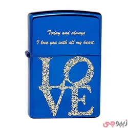 فندک زیپو اصل باطراحی جمله‌ی دوستت دارم به صورت برجسته – Japan Design Zippo Lighter Za-3-37b | ام زیپ