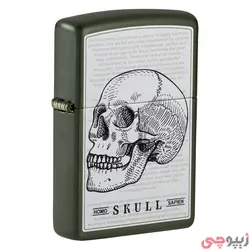 فندک زیپو اصل کد 49602 - Original Zippo Skull Design | ام زیپ