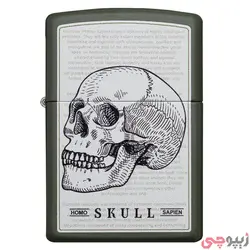 فندک زیپو اصل کد 49602 - Original Zippo Skull Design | ام زیپ