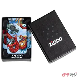 فندک زیپو اصل کد 49354 - Original Zippo Dragon Design | ام زیپ