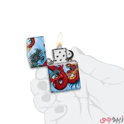 فندک زیپو اصل کد 49354 - Original Zippo Dragon Design | ام زیپ