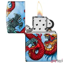 فندک زیپو اصل کد 49354 - Original Zippo Dragon Design | ام زیپ