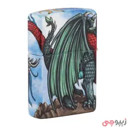 فندک زیپو اصل کد 49354 - Original Zippo Dragon Design | ام زیپ