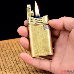 فندک بنزینی چیف درب اتوماتیک طلایی - Chief Lighter | ام زیپ