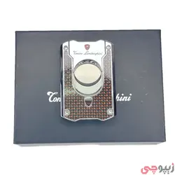 کاتر سیگار برگ تونینو لامورگینی مدل TNF002021 | نقره ای مشکی | ام زیپ