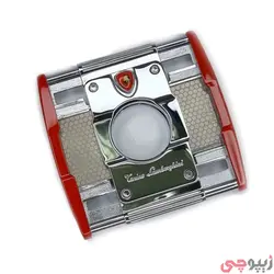 کاتر سیگار برگ تونینو لامورگینی مدل TNF001002 | نقره ای قرمز | ام زیپ