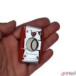 کاتر سیگار برگ تونینو لامورگینی مدل TNF001002 | نقره ای قرمز | ام زیپ